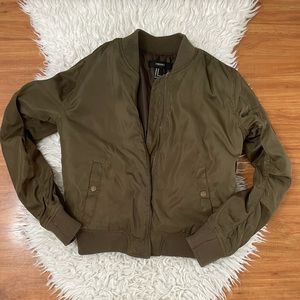 Forever 21 Green Bomber Jacket